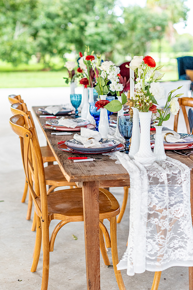 Patriotic wedding inspiration shoot