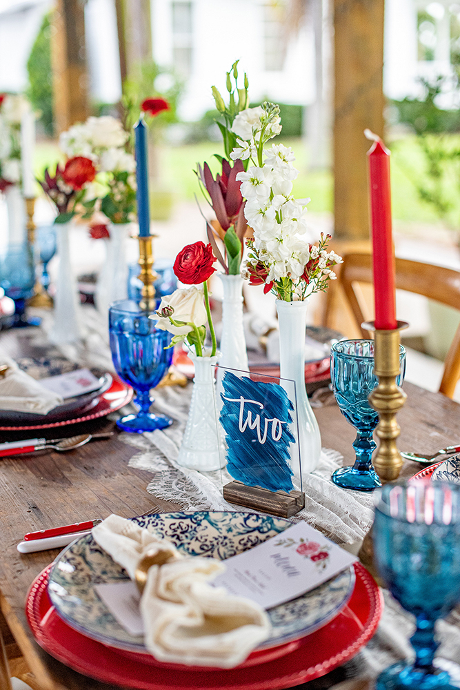 Patriotic wedding inspiration shoot