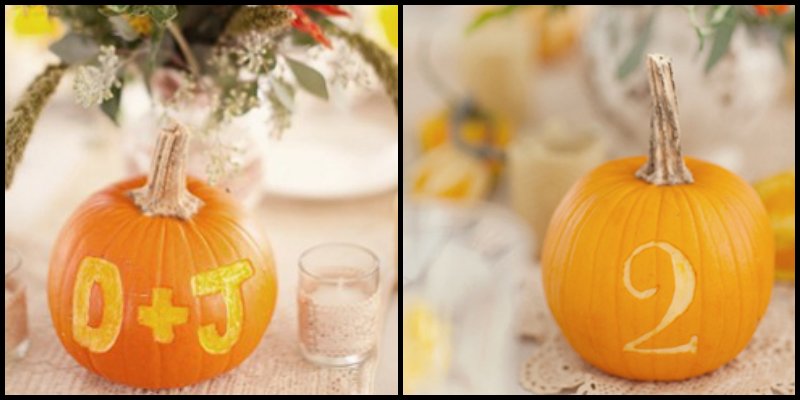 fall wedding decor