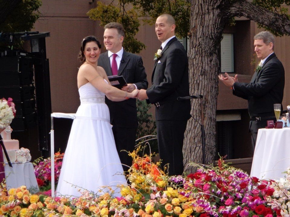 rose parade wedding