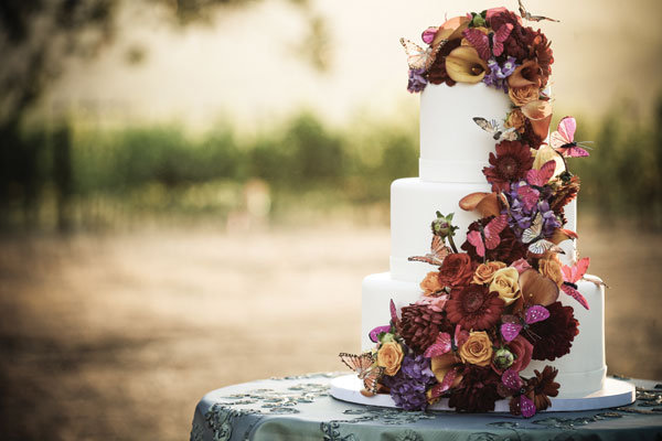 fall wedding cake