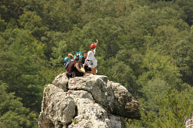 rock climbing wedding