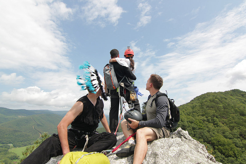 rock climbing wedding