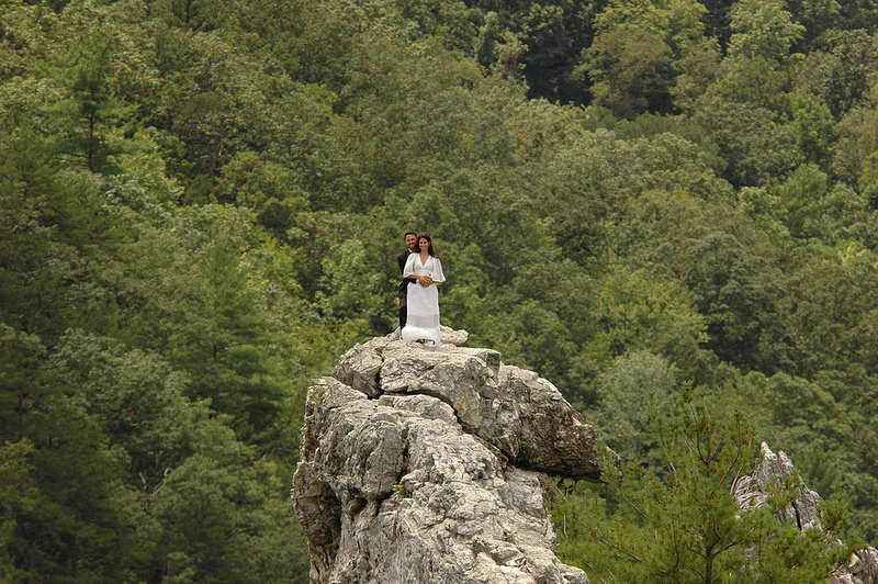 rock climbing wedding