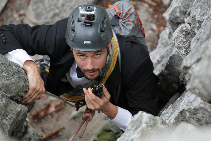 rock climbing wedding