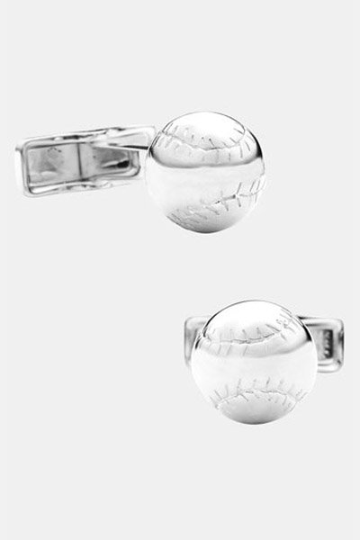 baseball cufflinks