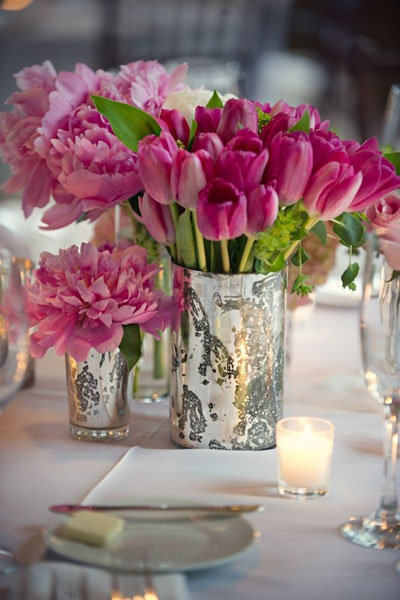 tulip wedding centerpiece