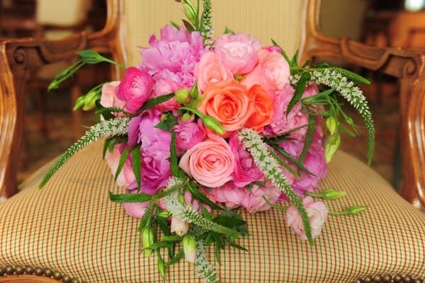 pink wedding bouquet