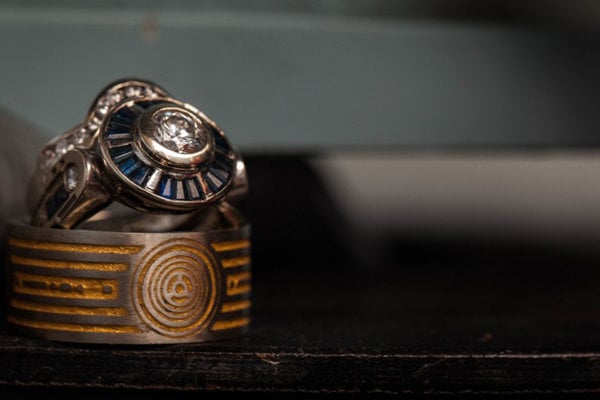 star wars c3po wedding ring and r2d2 engagement ring