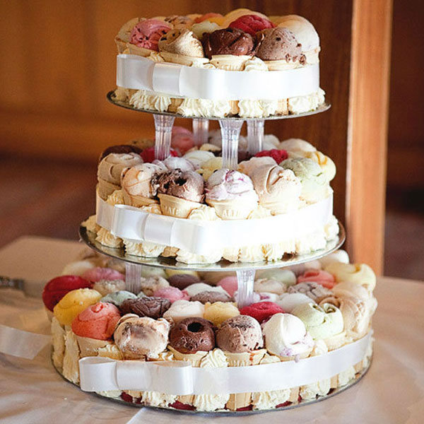 ice cream wedding cake