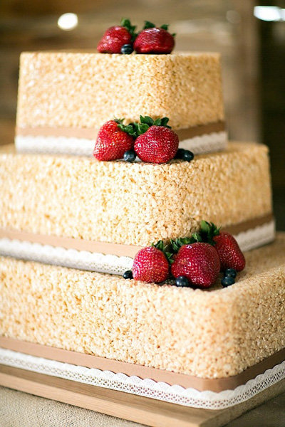 rice krispie wedding cake