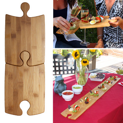 totally bamboo puzzle platters