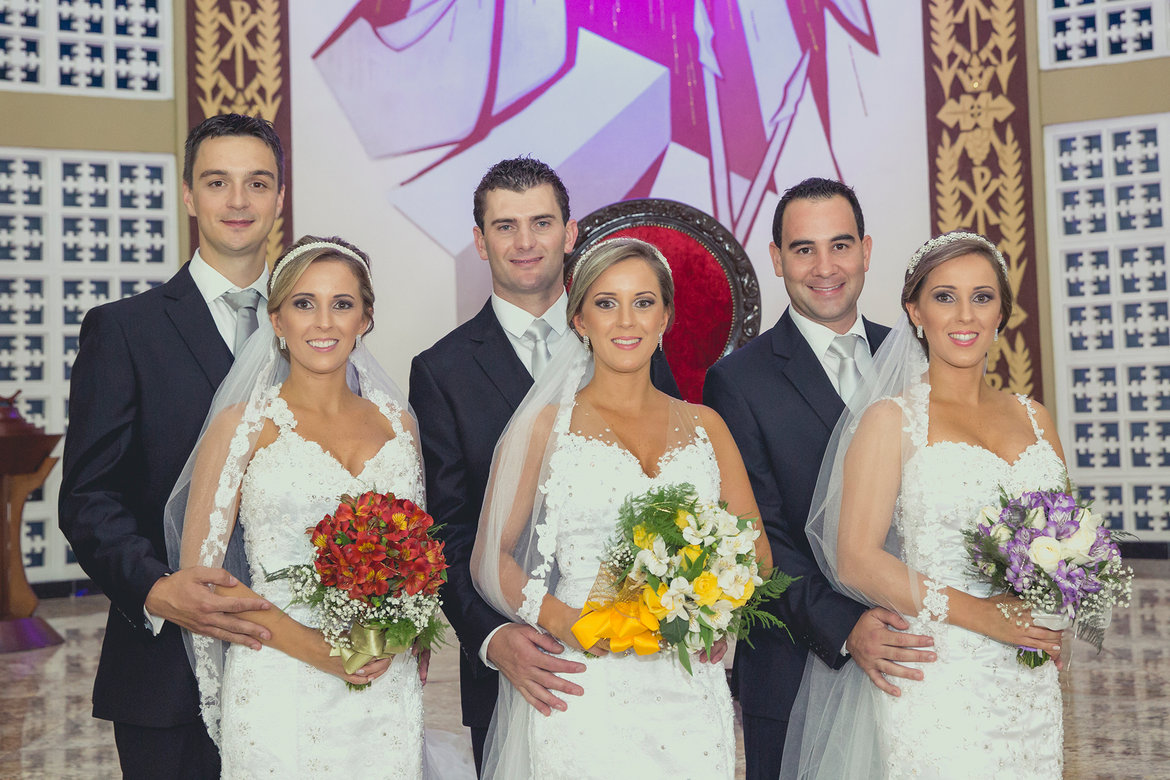 triplet wedding in brazil