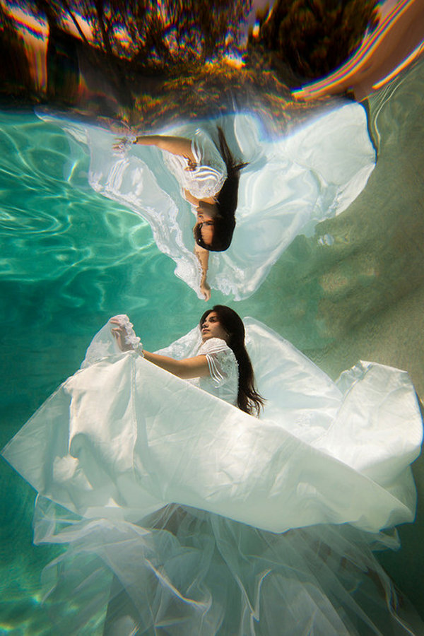 underwater trash the dress