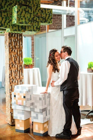 minecraft theme wedding