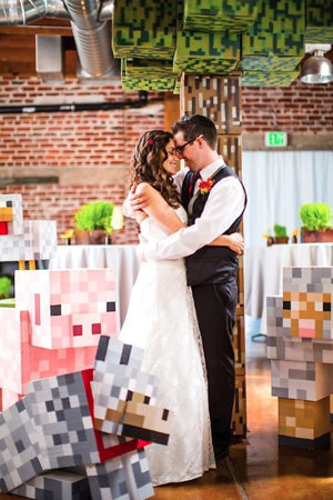 minecraft theme wedding