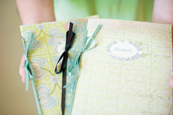 wedding favor recipe book