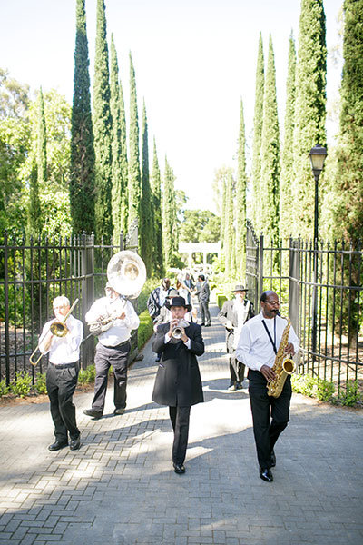 brass band at wedding