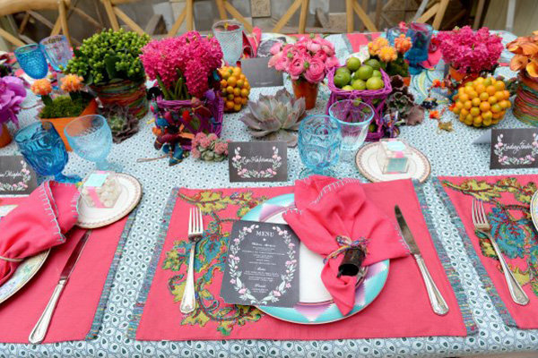 neon mexico wedding inspiration