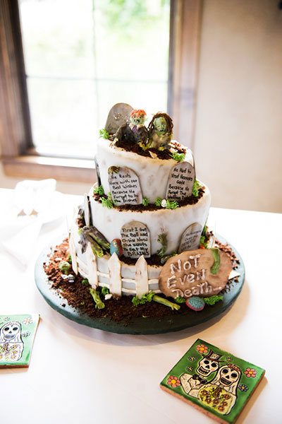 zombie grooms cake