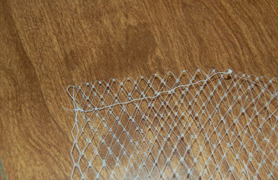 step 4: gently tear the paper away from the netting