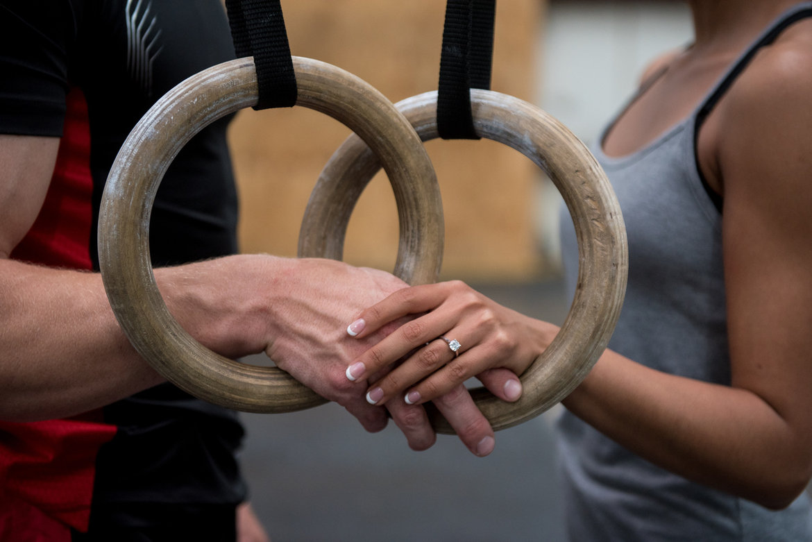 crossfit engagement photo