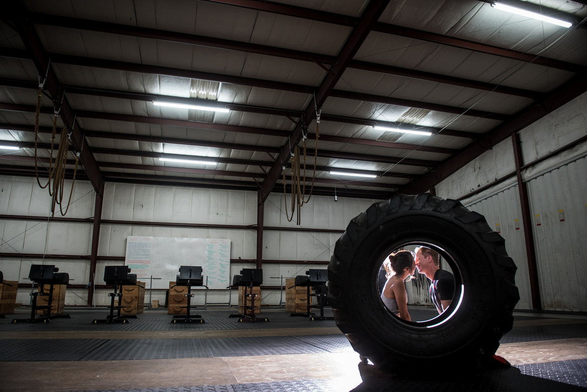 crossfit engagement photo