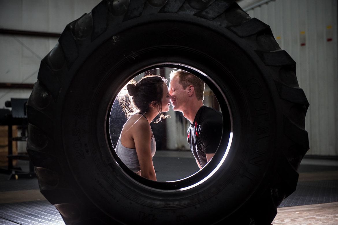 crossfit engagement photo