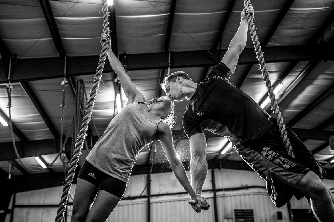 crossfit engagement photo