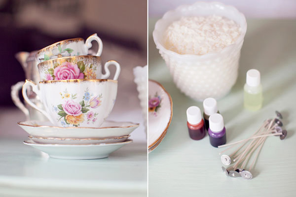 Diy We Love Vintage Teacup Candles Bridalguide