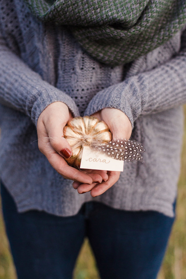 pumpkin escort card