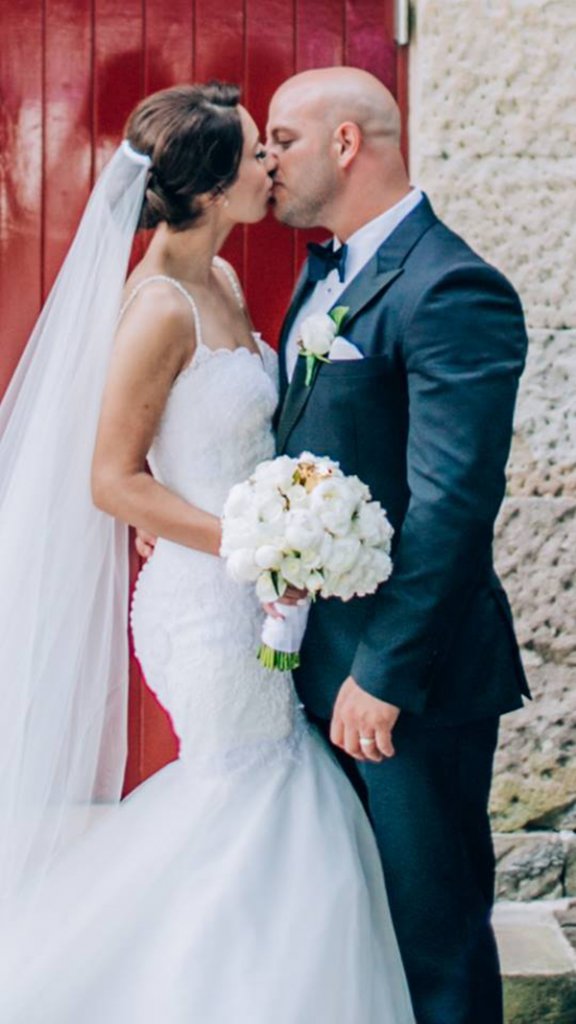 Wedding couple with Eternity Rose