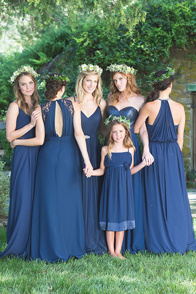 blue jewel tone bridesmaid dresses