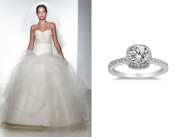 Designer Gowns Blue Nile Rings to Match BridalGuide