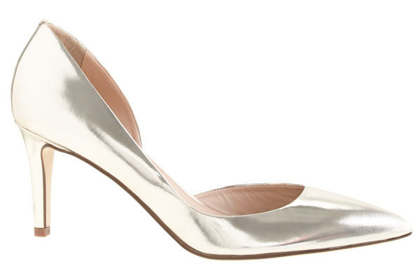 valentina mirror metallic dorsay pump by jcrew