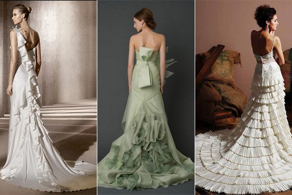 wedding dresses with dramatic trains