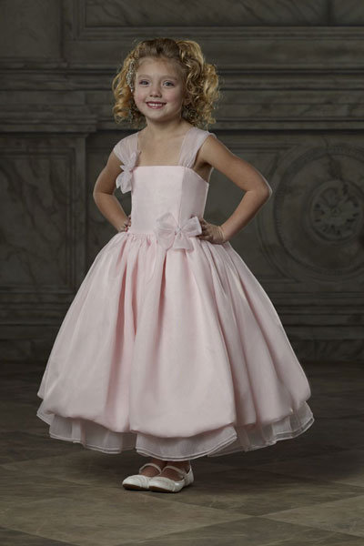 pastel colour flower girl dresses