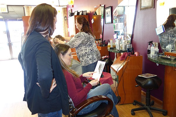 wedding hair trial