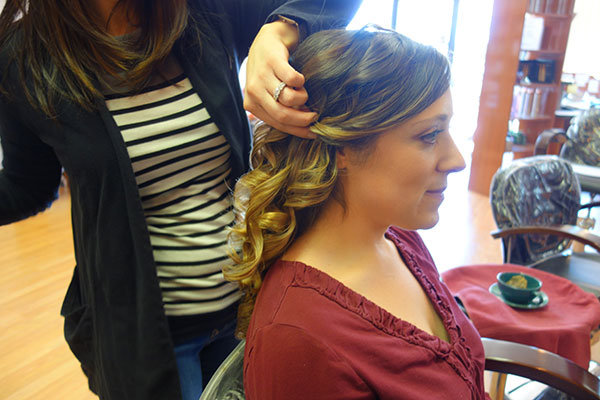 wedding hair trial