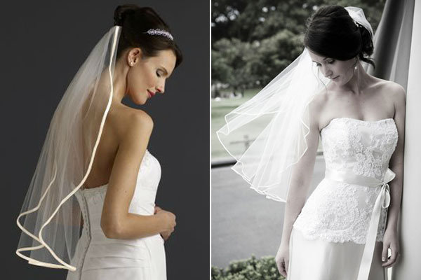 elbow length veil