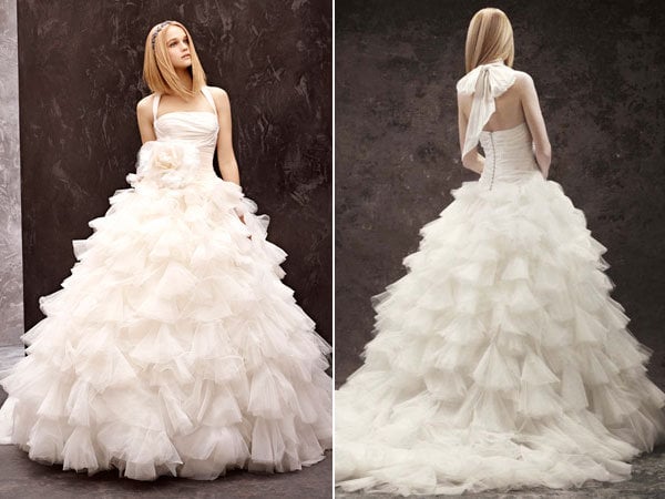 white by vera wang wedding gown