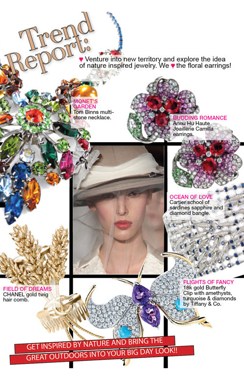 trend report: venture into new territory and explore the idea of 
nature-inspired jewelry. we love the floral earrings!