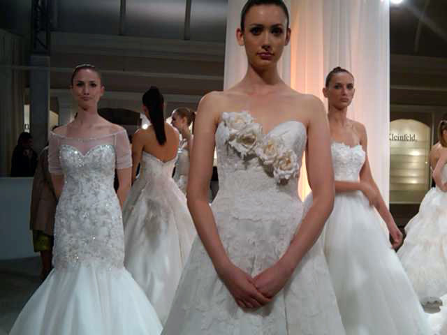 Dennis basso blush wedding dress clearance