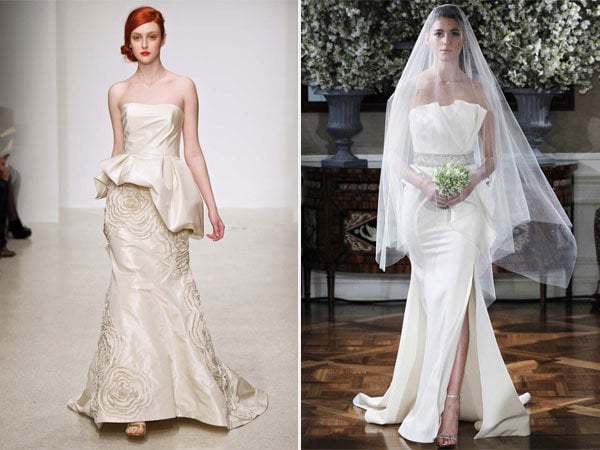 Peplum wedding dress hotsell