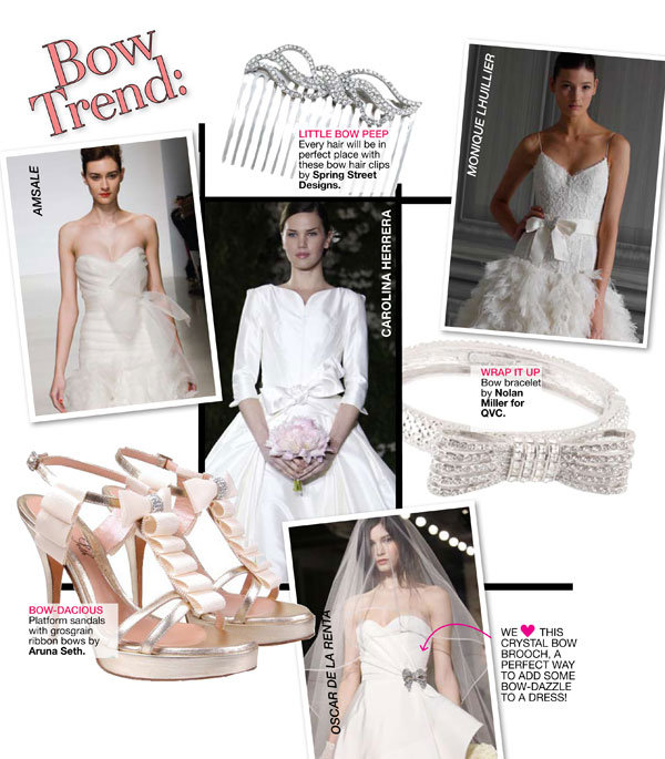 wedding fashion trend bows