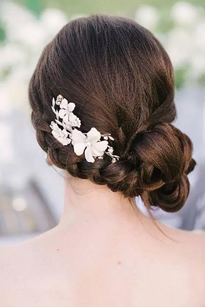 braided bridal hairstyle