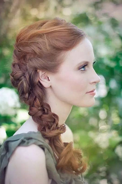 braided bridal hairstyle