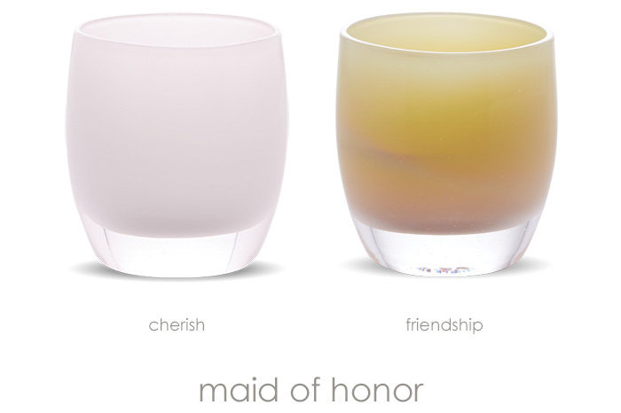 glassbaby maid of honor candles