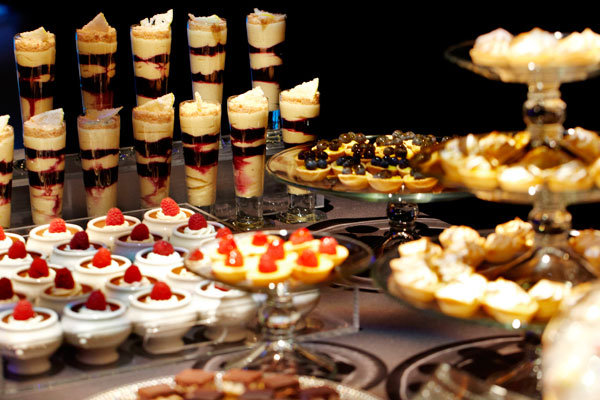 dessert table