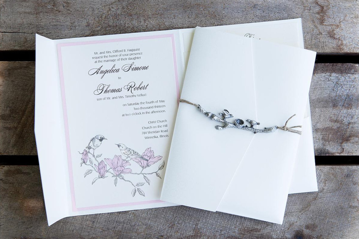 spring wedding invitation